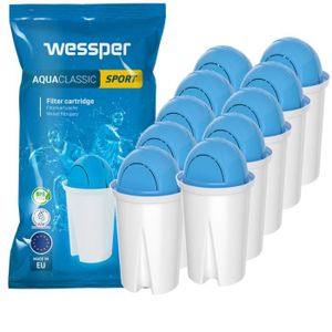 CARAFE FILTRANTE Wessper Aquaclassic Sport 10 filtres à eau pour la