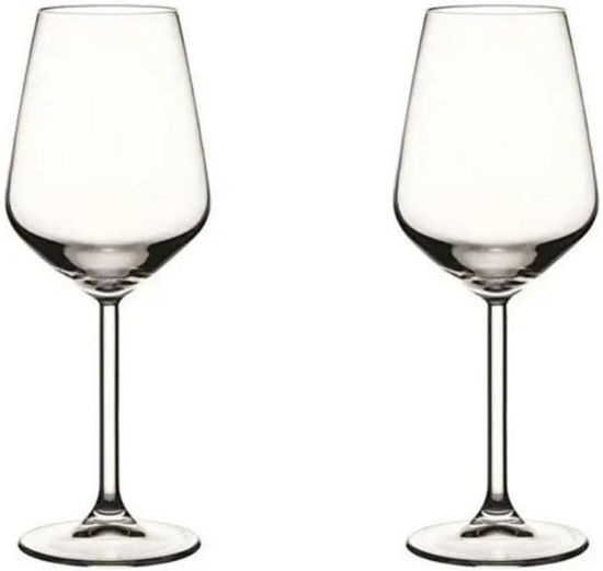 Verres à Vin Pasabahce Wavy – Lot De 6 – 37 Cl – Rouge Transparent – Design Ondulé – Lave-vaisselle – Idéal Cadeau