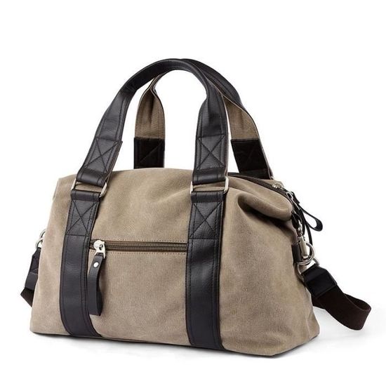 Sac à Main En Toile Thierry Mugler Noir - Modèle Sac De Jour, Porté épaule, Anse Cuir