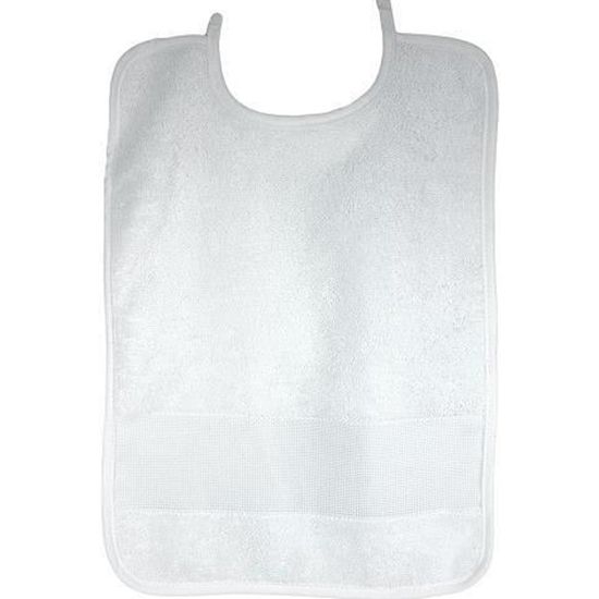 Bavoir Eponge A Broder Blanc 33 X 25 Cm Zone Aida Cadeau Naissance Bebe Enfants Cdiscount Puericulture Eveil Bebe