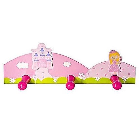 Patere Mural Porte Manteaux Triple Mural Princesse Rose Une Chambre De Petite Fille De Bebe Cdiscount Maison