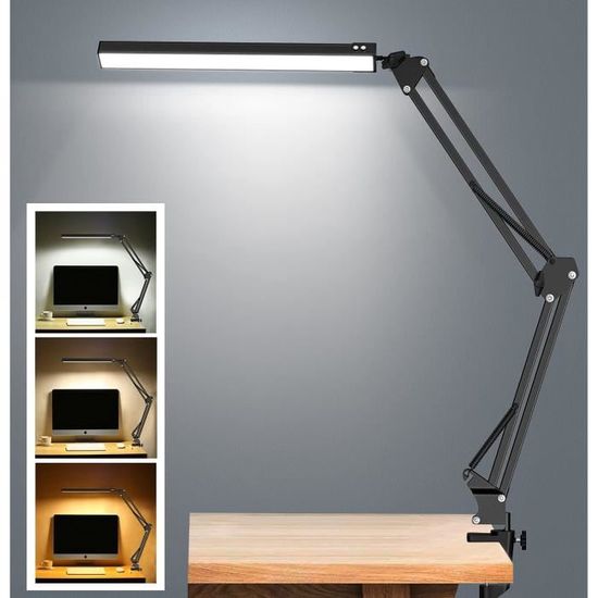 Lampe de bureau GENERIQUE Shop-story - ledgel : lampe de bureau led cob  multifonctions inclinable à 90 degrés sans fil ultra puissante poignée  ergonomique