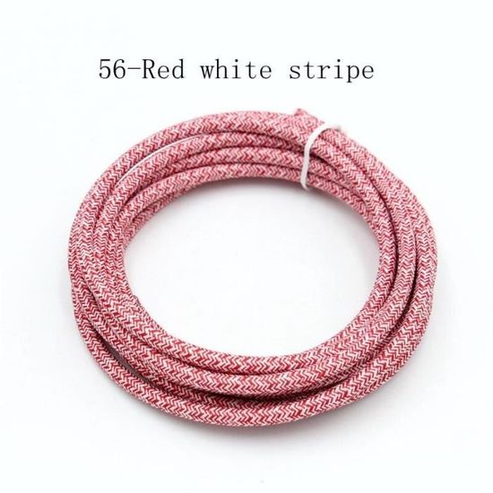 MIJOMA Câble Textile Coloré 3 M - 2 Fils (2 X 0,75 Mm²) - Câble En Tissu Pour Projets De Bricolage - Câble D'alimentation De Qualité Supérieure Pour Lampes, Lustres Et Suspensions (rayures Violettes