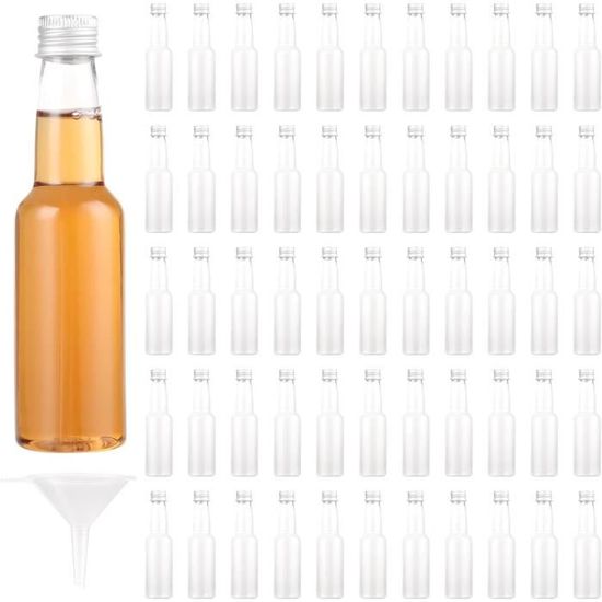 Lot De 50 Petites Bouteilles D'Échantillonnage Transparentes 5 Ml - Idéal Voyage Et Stockage