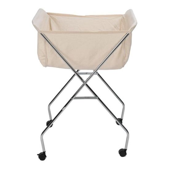 Panier à Linge Pliable Siyecioa 60L - Avec Roulettes Et Aération
