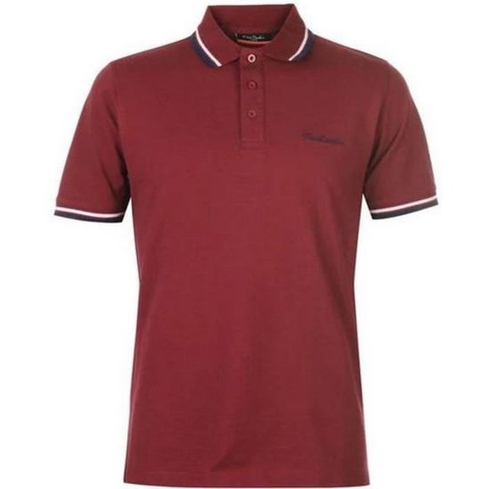 Polo Homme Pierre Cardin Bordeaux Bordeaux Cdiscount Pr t