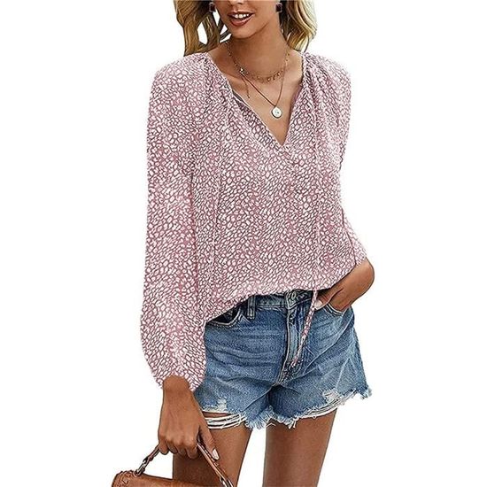 Haut en Lin Femme, Tunique Femme Longue Chic, Ample Casual Col V Tunique D' été Vintage Top Hauts Lâche Respirant T-Shirts La Mode Coupe Ample Tunique Hauts Haut en Lin Femme, Tunique Femme Longue Chic, Ample Casual Col V Tunique D' été Vintage Top Hauts Lâche Respirant T-Shirts La Mode Coupe Ample Tunique Hauts
