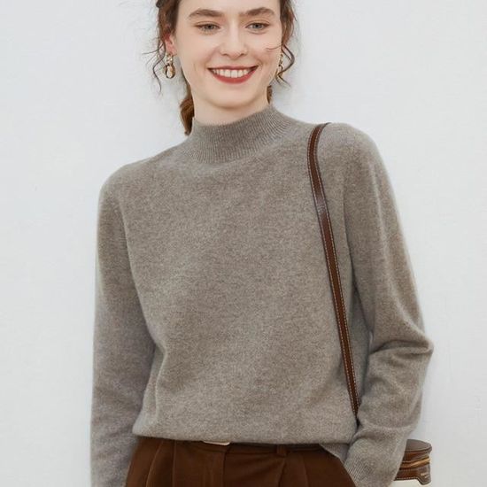 Pull Homme Theory En Cachemire - Col Sans Couture, Couleur Beige, Taille S, Neuf Avec étiquettes