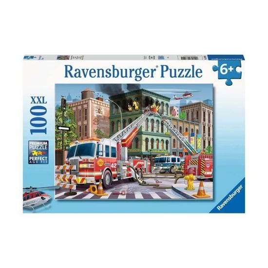 Puzzle Ravensburger XXL - Vehicule de Constructii, 100 piese