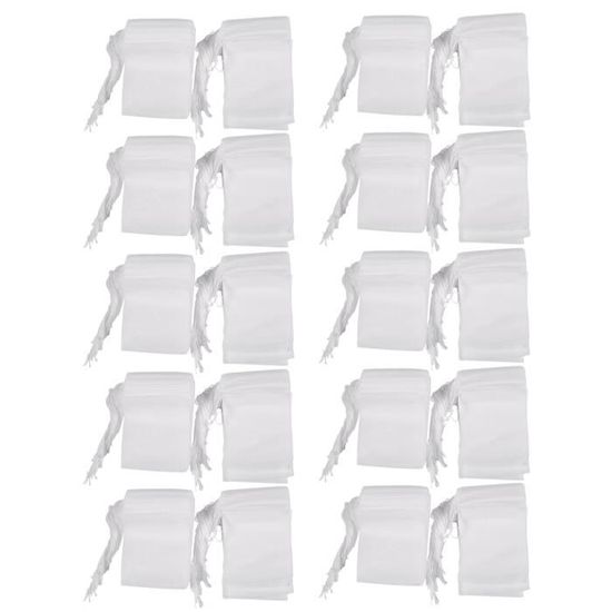 1000Pcs Jetables Sachet de the Vide Avec Fil Papier A Filtre Etanche