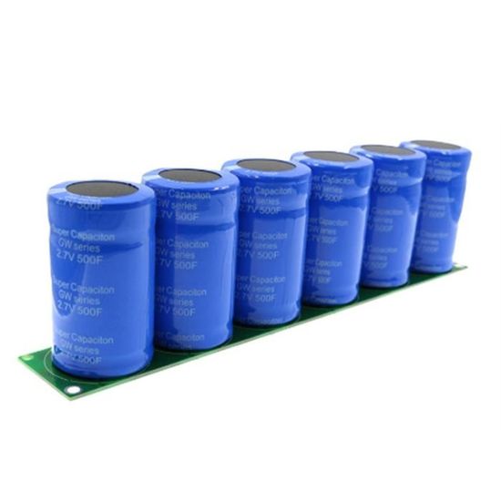 Condensatore SAMWHA 500F 2.7V &ndash; GreenCap EDLC Supercondensatore Snap-in 35x61mm