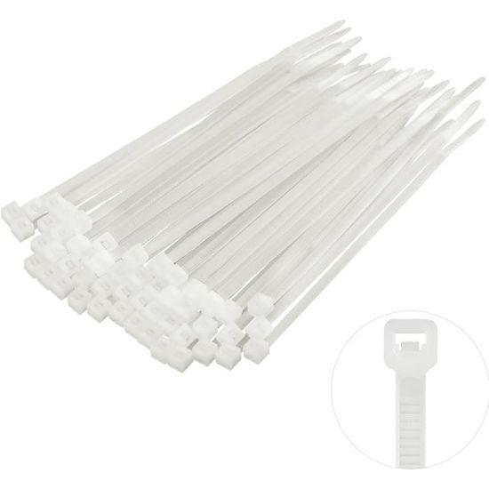 100 Attaches Rapides Nylon Blanc - Rivets Push, Pour épaisseurs 3.4-4.3 Mm, Idéales Pour Le Bricolage, L'électronique, Le Montage
