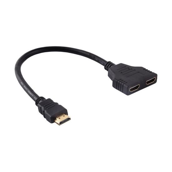 SopwMap Adaptateur Répartiteur HDMI, Câble Mâle Vers Double HDMI