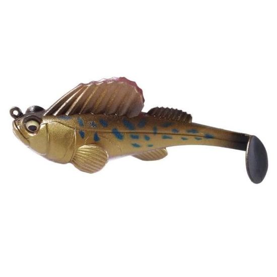 5 Leurres Dark Sleeper Pour Pêche à La Perche - Appâts Souples Plombés 8cm - Set Pêche Leurre Nageur