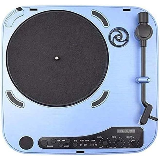 Kit Nettoyage Vinyles Retro Musique - Boîte Métallique, Brosse Carbone, Solution, Lingettes, Support