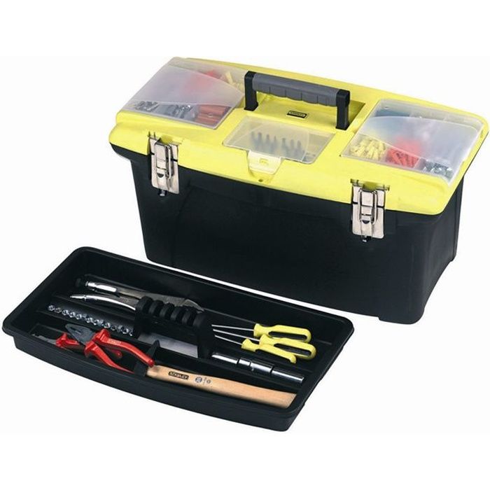 Boîte à outils Jumbo en plastique STANLEY - 1-92-905 - 40 cm - Cdiscount  Bricolage