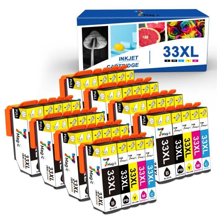Cartouches D'encre Compatibles 33XL Pour Imprimantes Epson XP - Pack - Garantie 3 Ans