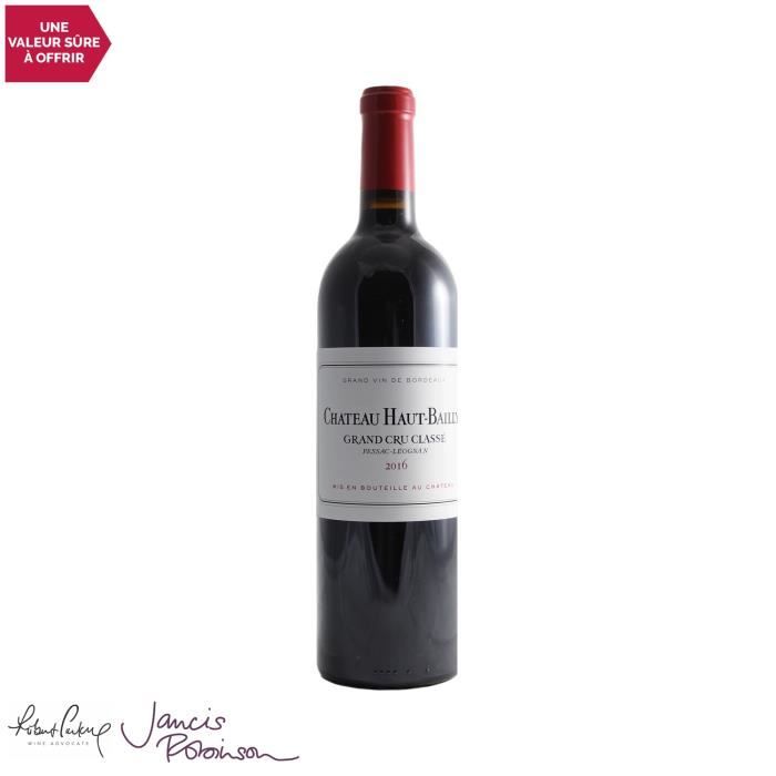 Château Haut-Bailly Rouge 2016 - 75cl - Vin Rouge de Bordeaux - Appellation AOC Pessac-Léognan - 18-20 Jancis Robinson - Cépages Cab