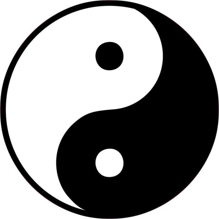 Autocollant sticker voiture moto casque yin yang