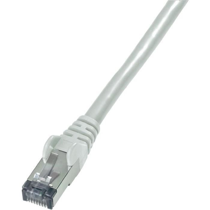 Câble réseau CONRAD RJ45 CAT 6 S/FTP Gris 7,5 m
