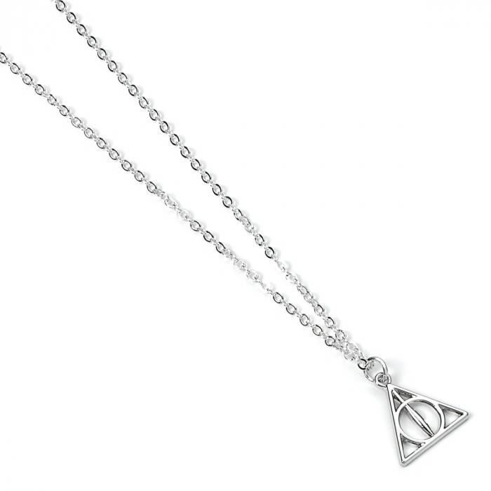 Pendentif plaqué argent pour les reliques de la mort Harry Potter