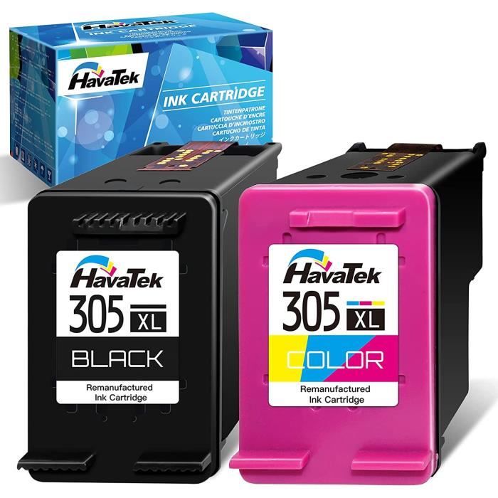 Remanufacturées pour hp 305 XL 305XL Noir Couleur Cartouches d'encre pour hp Envy 6032 6020 6022 6030 Envy Pro 6430 6420 6432.