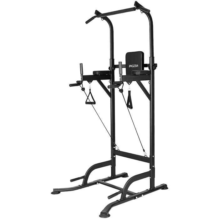 Barre de traction - Chaise Romaine ajustable musculation Pullup - Power Tower Barre de Traction pour Musculation à Domicile
