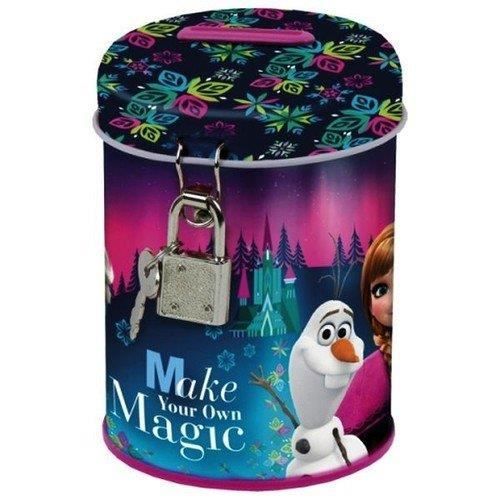 Disney Frozen Tirelire en Métal Fermeture avec Cadenas Idée Cadeau La Reine des Neiges