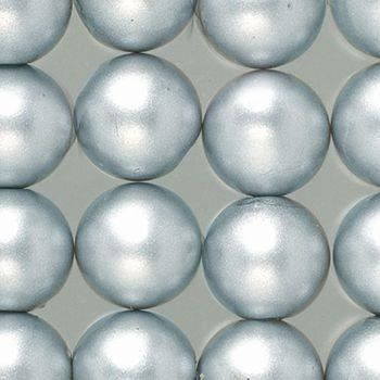Perles nacrées de diam. 3 mm, Lot de 125 Perles en plastique ciré - bleu clair
