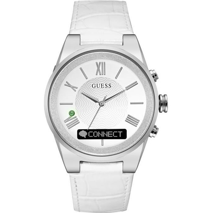 Montre femme GUESS- CONNECT C0002MC1. 30. Argent.