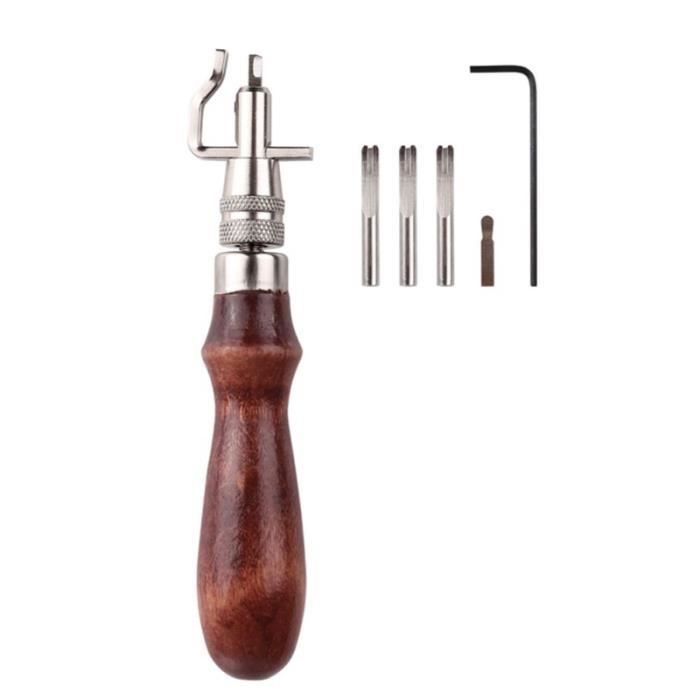 1 ensemble d'outils de couture artisanale petite trancheuse en cuir durable en bois VESTE - VAREUSE - CASAQUE - BLAZER