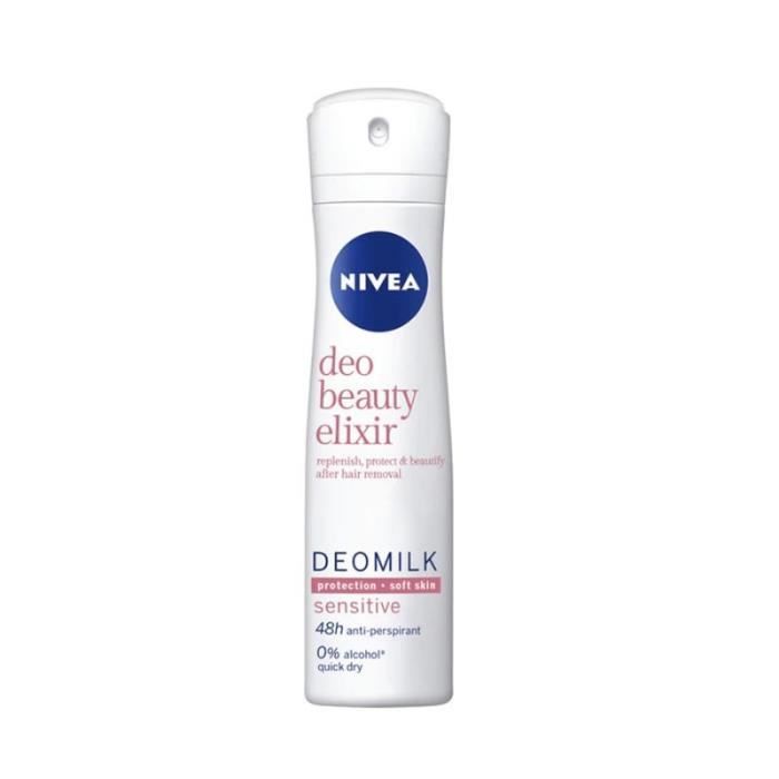 Nivea Milk Beauty Elixir Sensitive Déodorant Vaporisateur 150ml