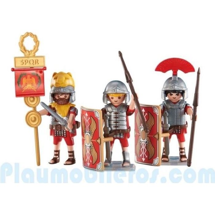 PLAYMOBIL 6490 lot 3 figurines soldat romain SPQR nouveauté 2017