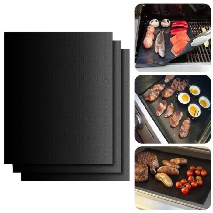 3pack BBQ Non Stick Grill Ensemble d'accessoires de grillage antiadhésifs utilement pour gril à gaz électrique Home Cook16*13 inches