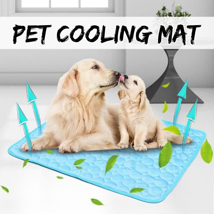 TEMPSA Portable Été Tapis Rafraîchissant Tissu Chien Chat Cool Confort 62X50CM