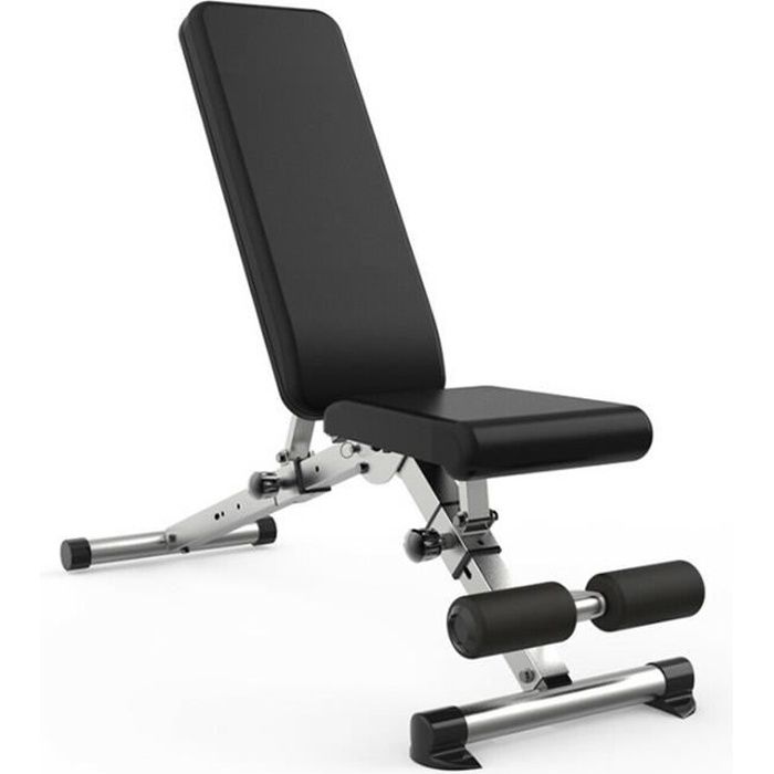Banc de Musculation Multifonction Mixte Abdominaux d'entraînement Dossier Dorsaux Réglable Pliable Inclinable - Charge max 300kg