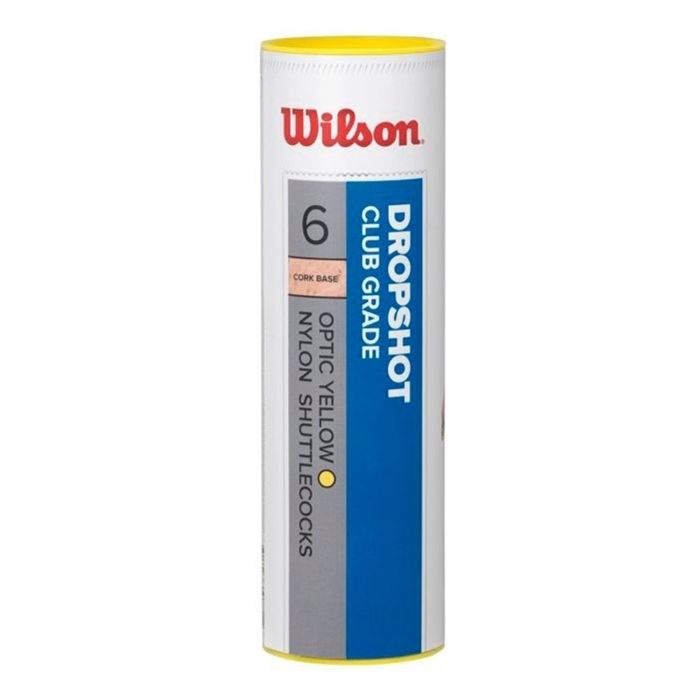 Tube de 6 volants Wilson Dropshot - jaune - TU