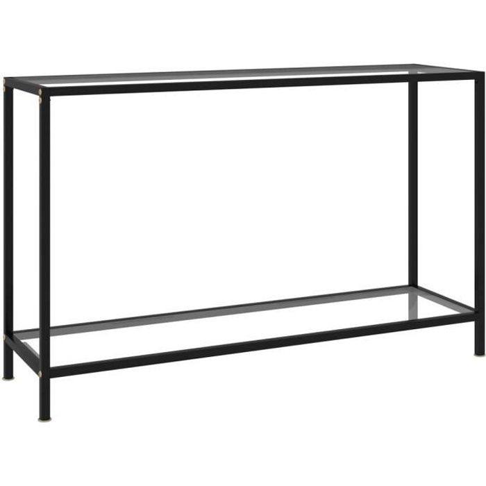 Zhihushop - Table console Transparent 120x35x75 cm Verre trempé
