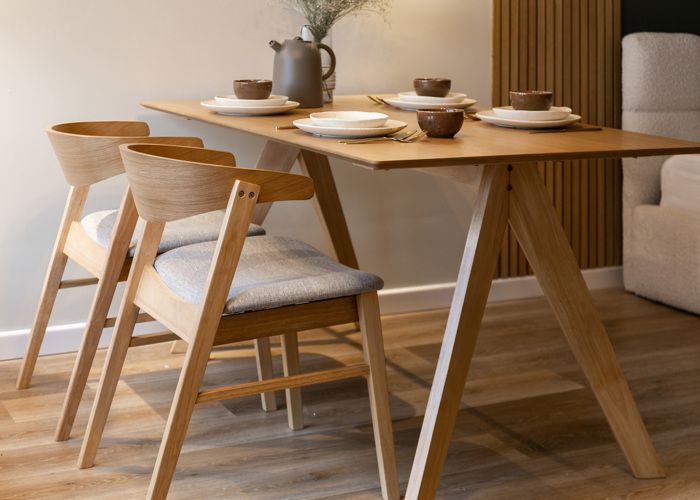 Table - AMEYED - 150x90 cm - chêne naturel