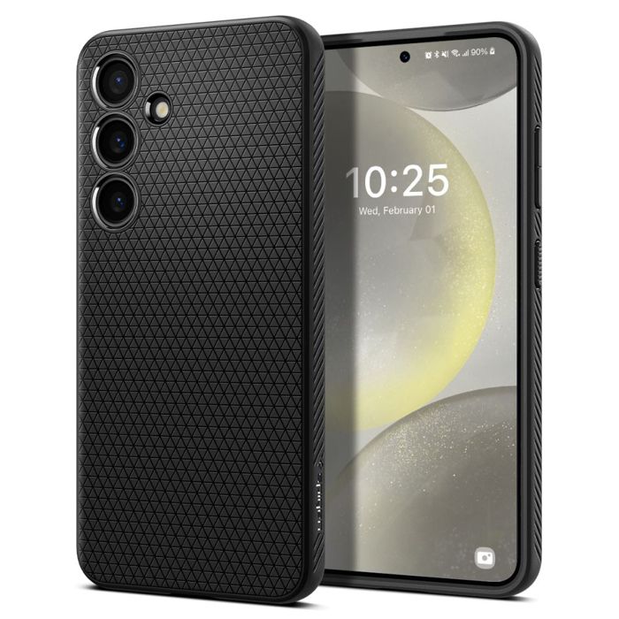 Coque - SPIGEN - Liquid Air - Noir Mat - Souple - Protection optimale