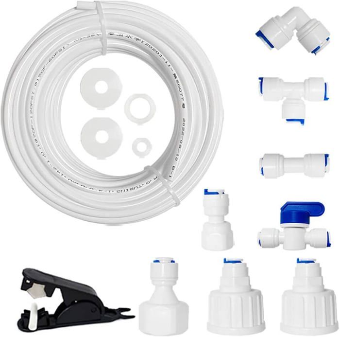 Meilleurs prix pour Raccord de tuyau d'eau pour réfrigérateur et kit d'installation de machine à glace pour filtre à eau d'aquarium, tuyau de 20 m