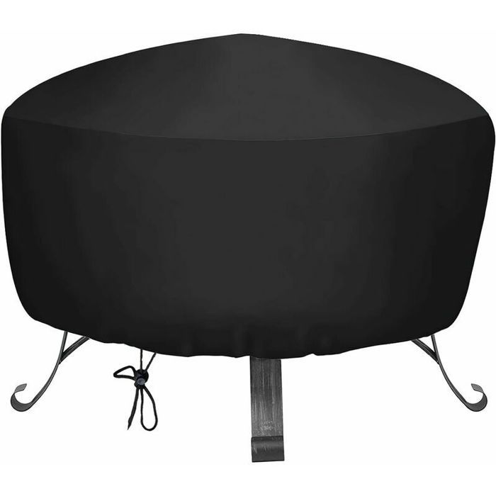 Housse de Protection - JORMFTTE - Barbecue Brasero - Imperméable - Cordon de Serrage - Noir