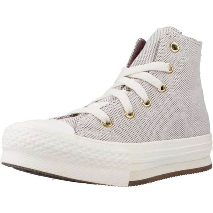 Converse Zapatillas Niño Modèle Chaussure Converse Modèle Chuck Taylor All Star Eba Lift Hi - Coleur Marron