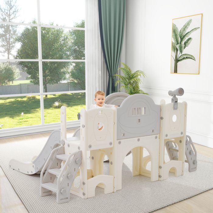 8 en 1 Toboggan pour enfants Jouet d'escalade, toboggan