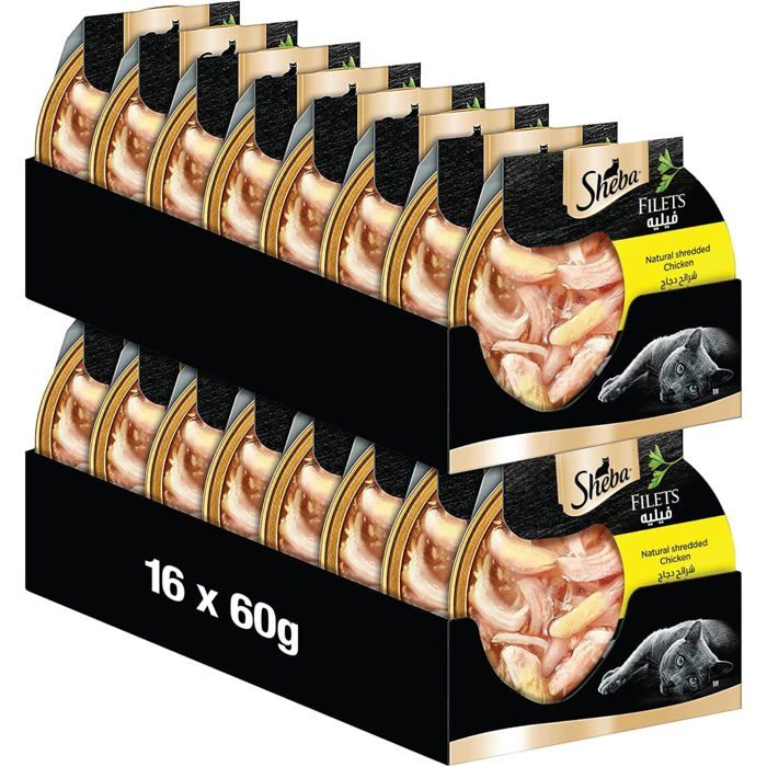 Sheba Mini Filets Sélection Du Boucher En Sauce Sachets Fraîcheur 4x85g Sheba