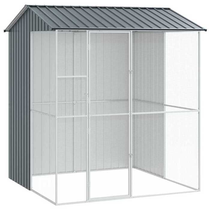 SALE dhiver Cage/Enclos pour oiseaux - UU - Grande Volière - Anthracite 215 x 210 x 247 cm Acier galvanisé CC661 SALE dhiver Cage/Enclos pour oiseaux - UU - Grande Volière - Anthracite 215 x 210 x 247 cm Acier galvanisé CC661