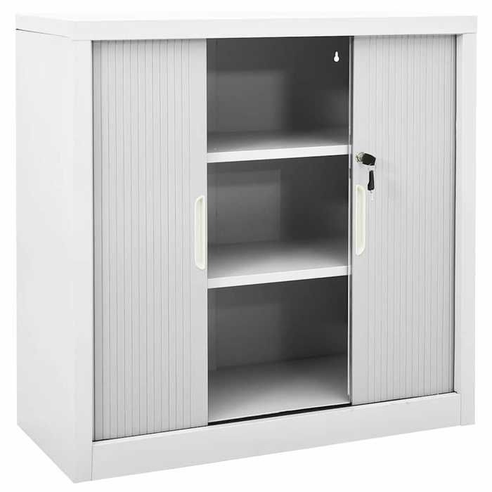 Remise 2026®Gris - Armoire à portes coulissantes - grand stockage - commode de bureau - Gris 90x40x90cm Acier 638 9618900 Remise 2026®Gris - Armoire à portes coulissantes - grand stockage - commode de bureau - Gris 90x40x90cm Acier 638 9618900