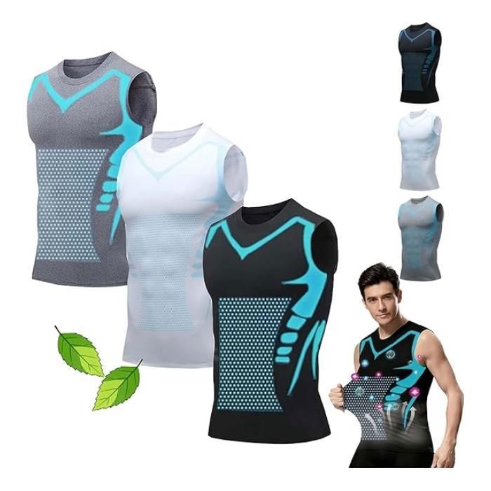 T-SHIRT DE COMPRESSION Tshirt Ventre Plat Tee Shirt Gainant Homme Ventre Plat Shape Power Homme Tissu Soie Glace Respirant 3pcs T-SHIRT DE COMPRESSION Tshirt Ventre Plat Tee Shirt Gainant Homme Ventre Plat Shape Power Homme Tissu Soie Glace Respirant 3pcs