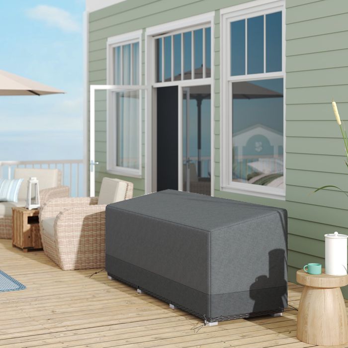 Housse de protection pour meubles de jardin - 190 5 x 72 x 63/76 cm - Imperméable - Anti-UV - Tissu Oxford 600D