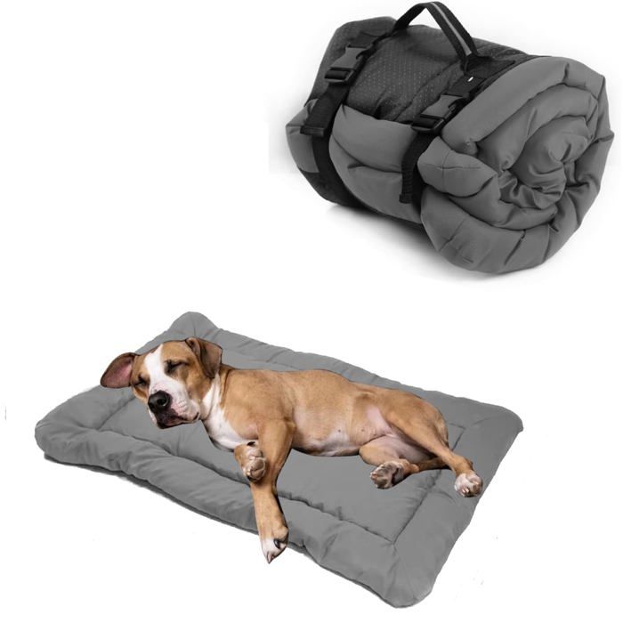 1 PCS Matelas pliable imperméable chien 90x60cm gris voyage extérieur caisse voiture sol canapé Lumiryn